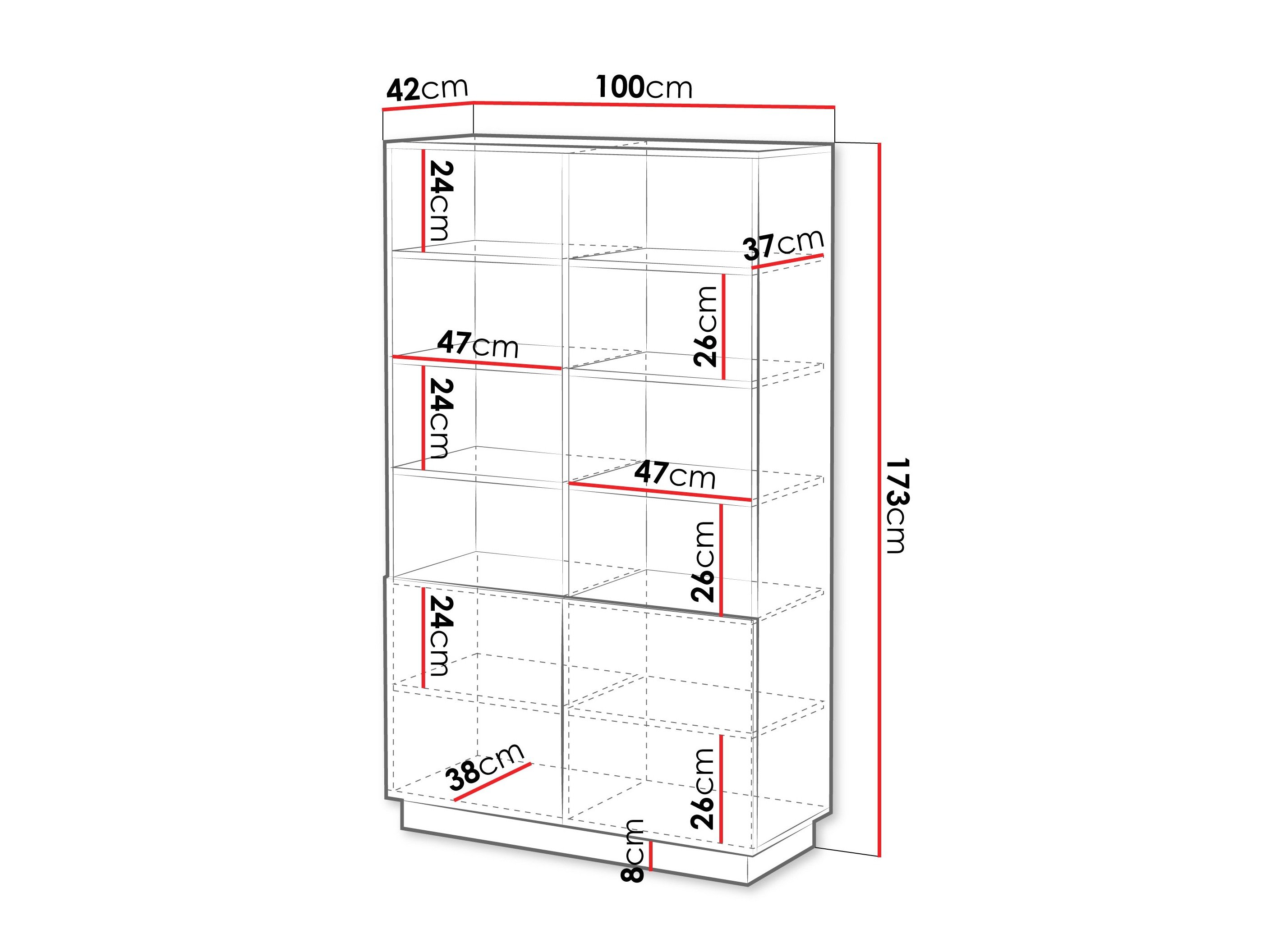 Étagère Lusonu 102 (Noir)