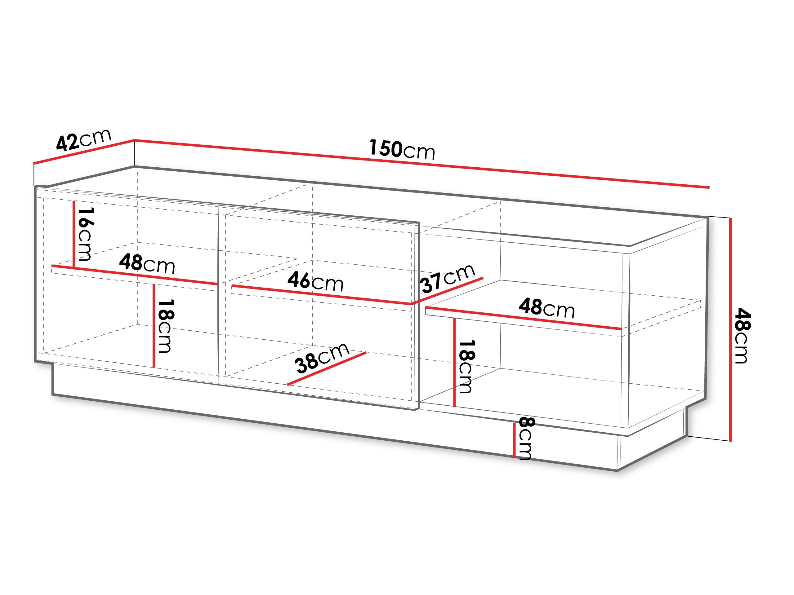 Meuble TV Lusonu 103 (Cachemire)