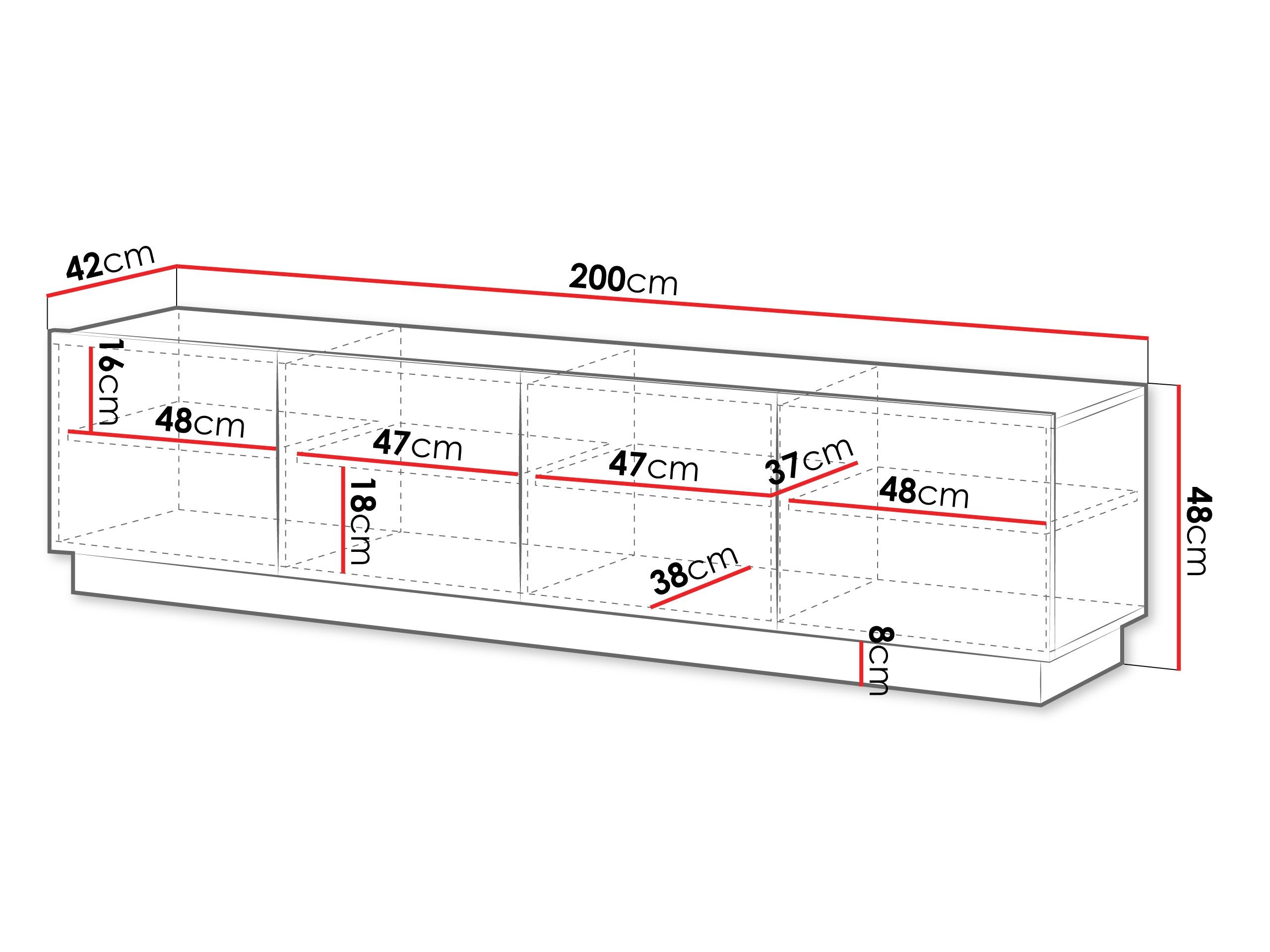 Meuble TV Lusonu 104 (Blanc)