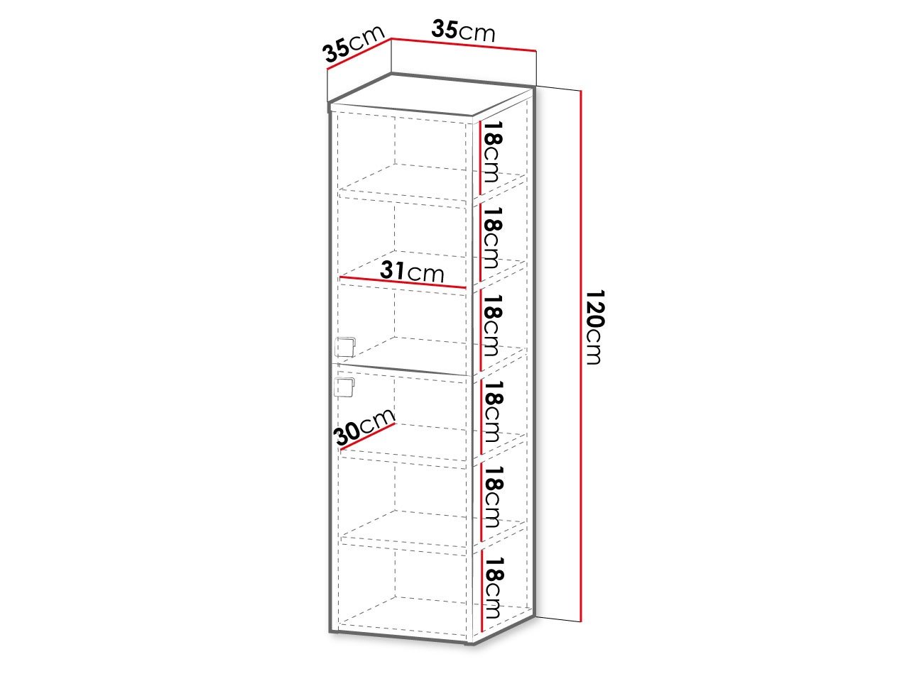 Armoire de salle de bain murale Panium (Brun clair)