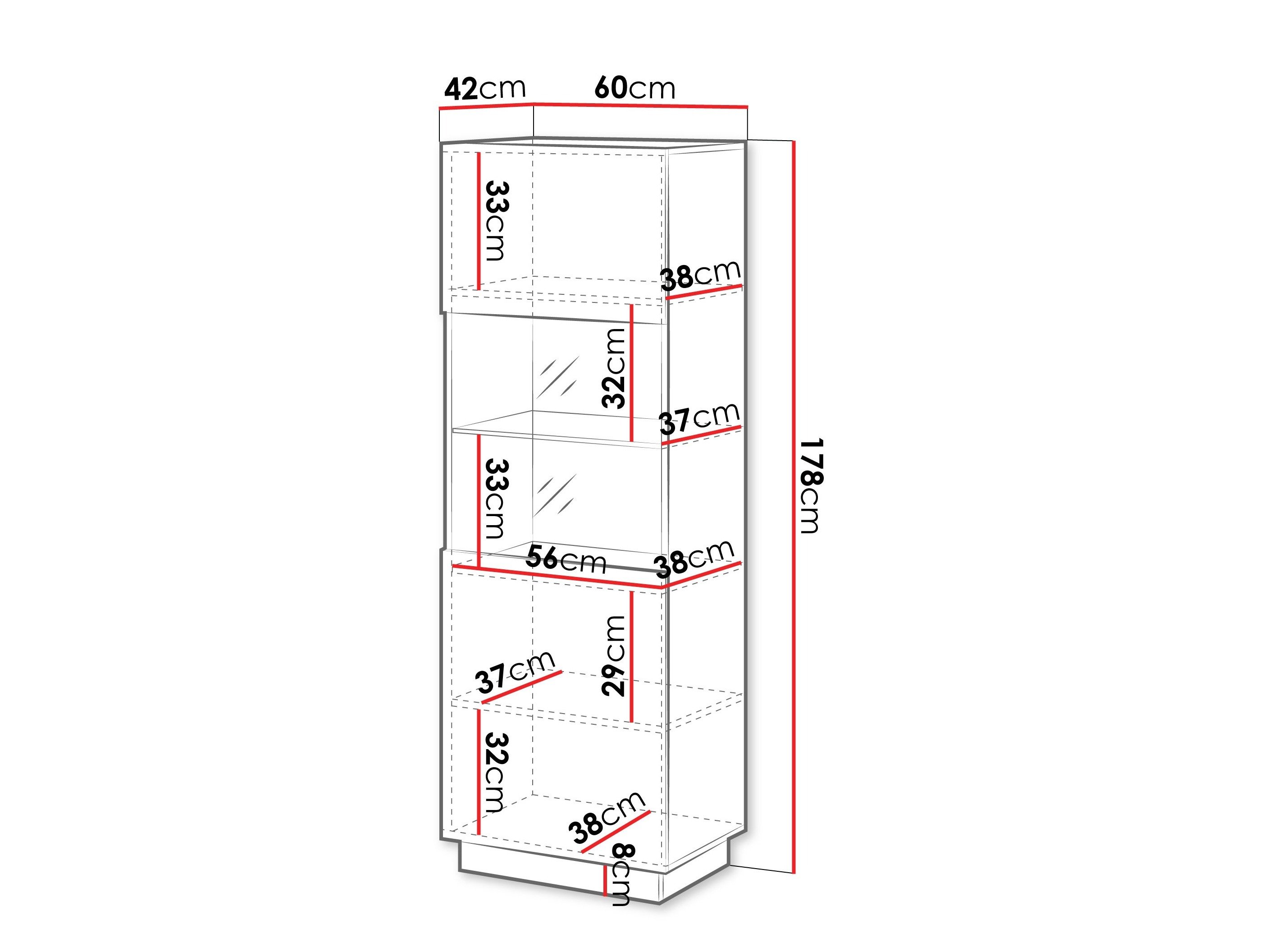 Étagère Lusonu 106 (Noir)