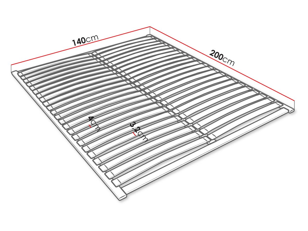 Sommier à lattes Dayton 117