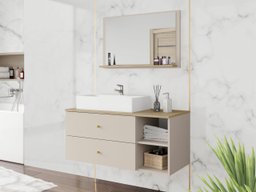 Ensemble de salle de bain Salus I (Cachemire + Chêne)