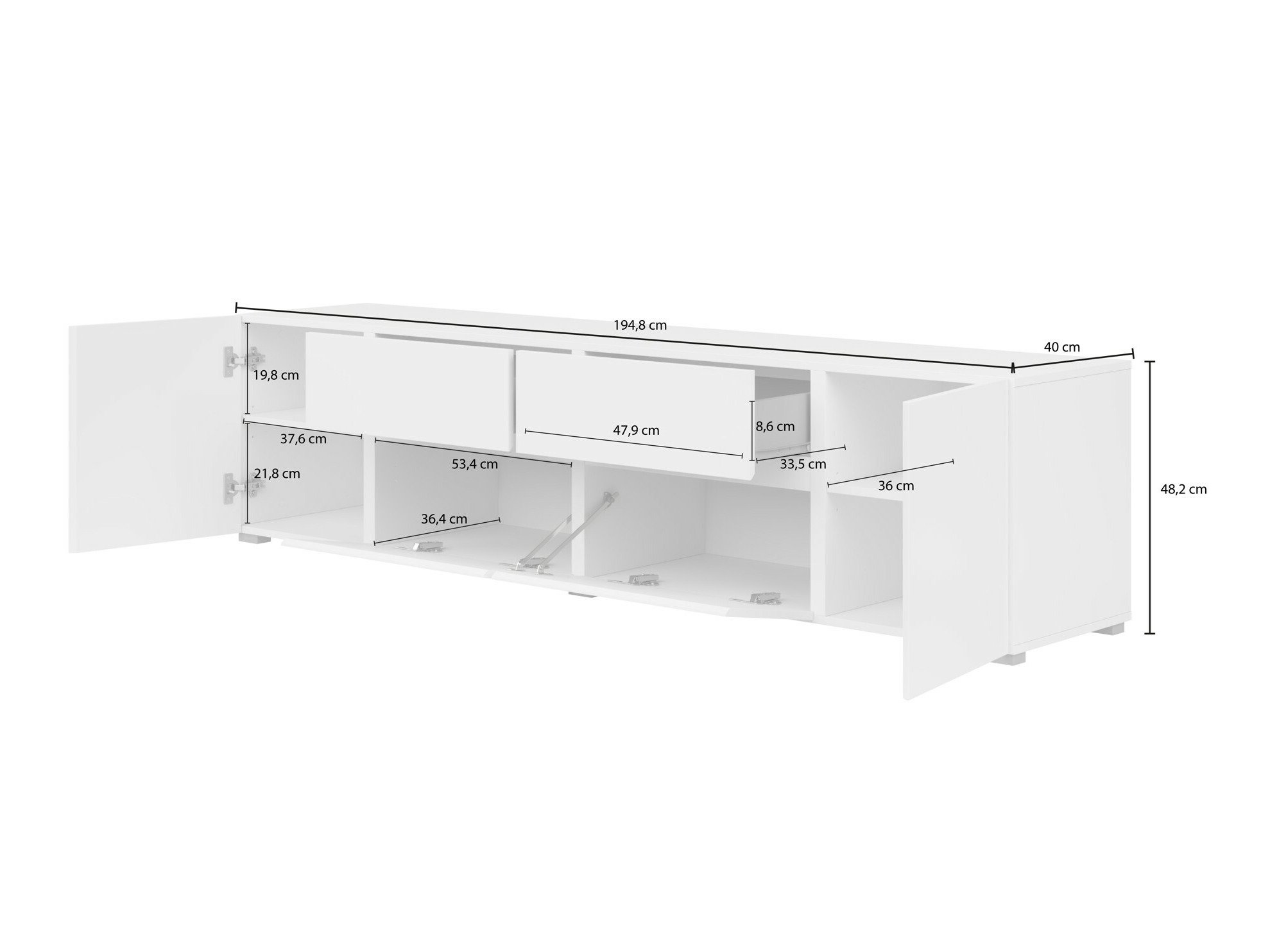 Meuble TV Elbleve 100 (Chêne wotan)