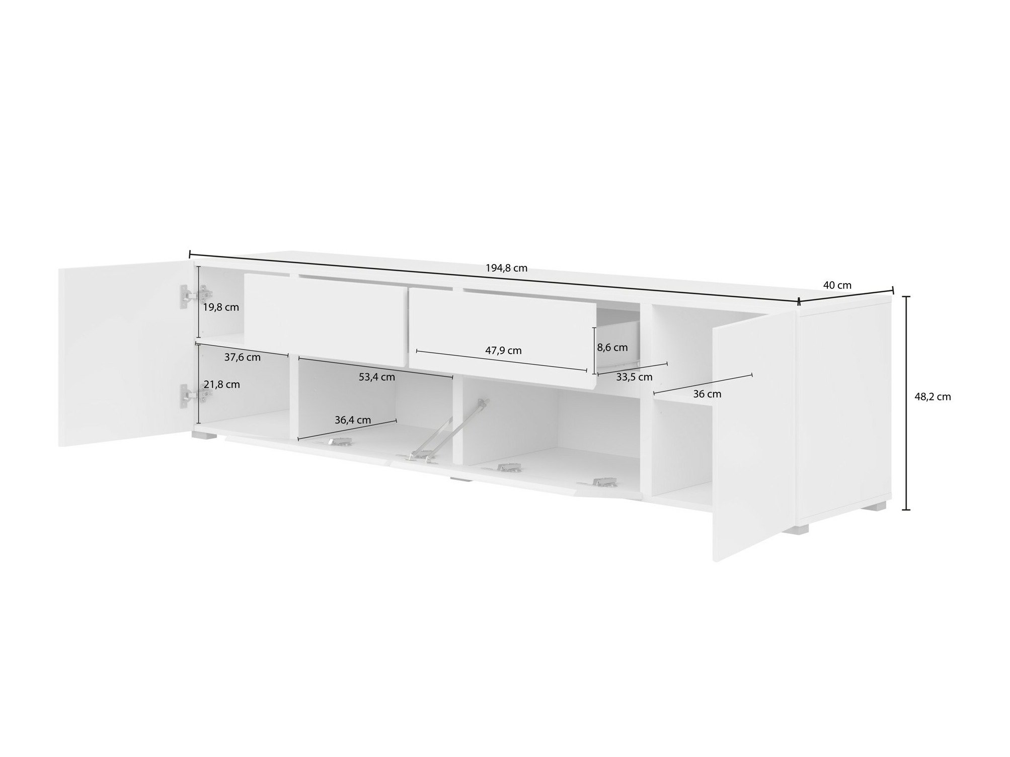 Meuble TV Elbleve 100 (Noir)