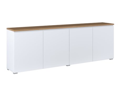 Buffet Baletu 105 (Blanc + Chêne)
