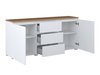 Commode Baletu 106 (Blanc + Chêne)