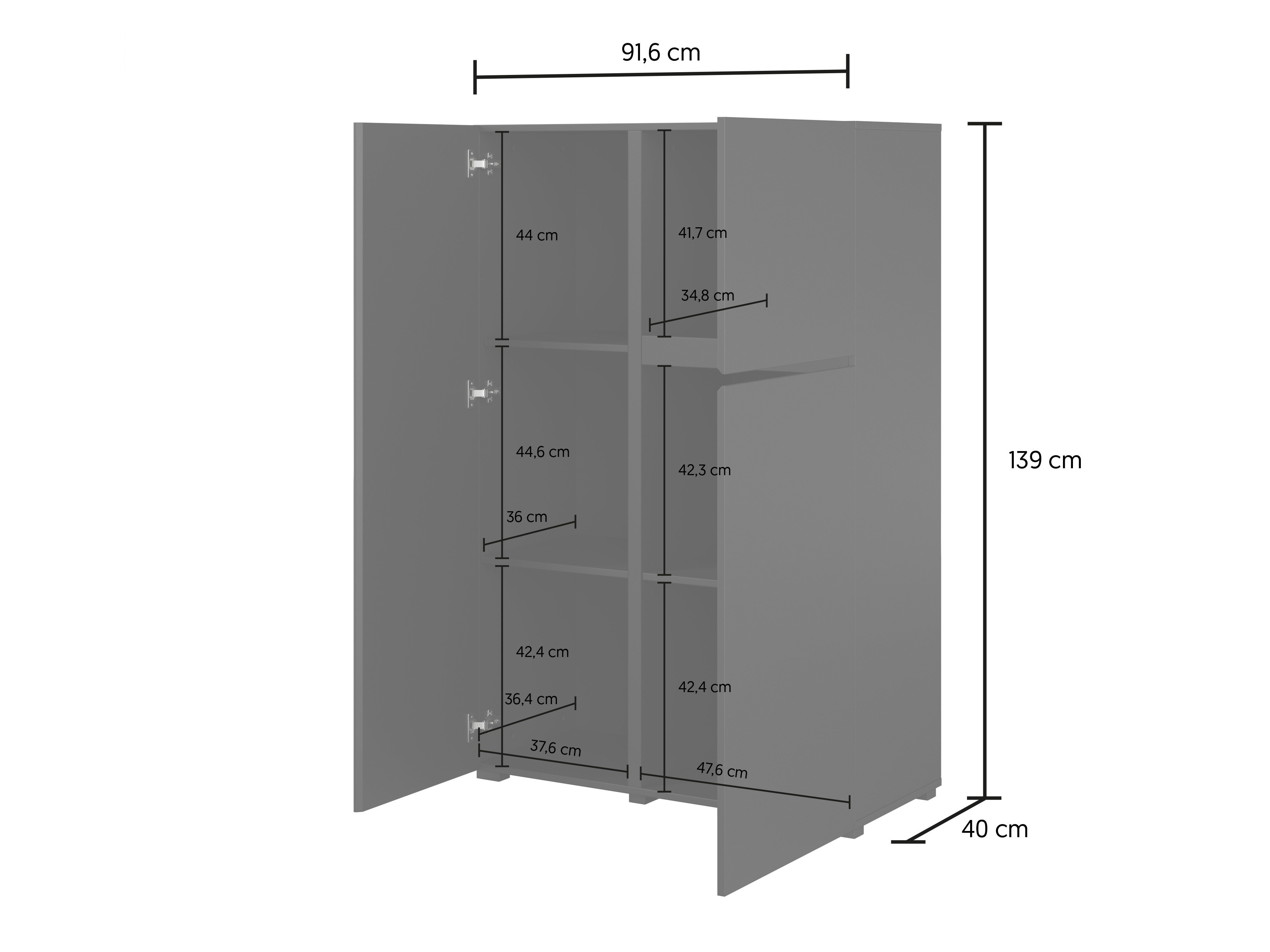 Étagère Elbleve 102 (Noir)