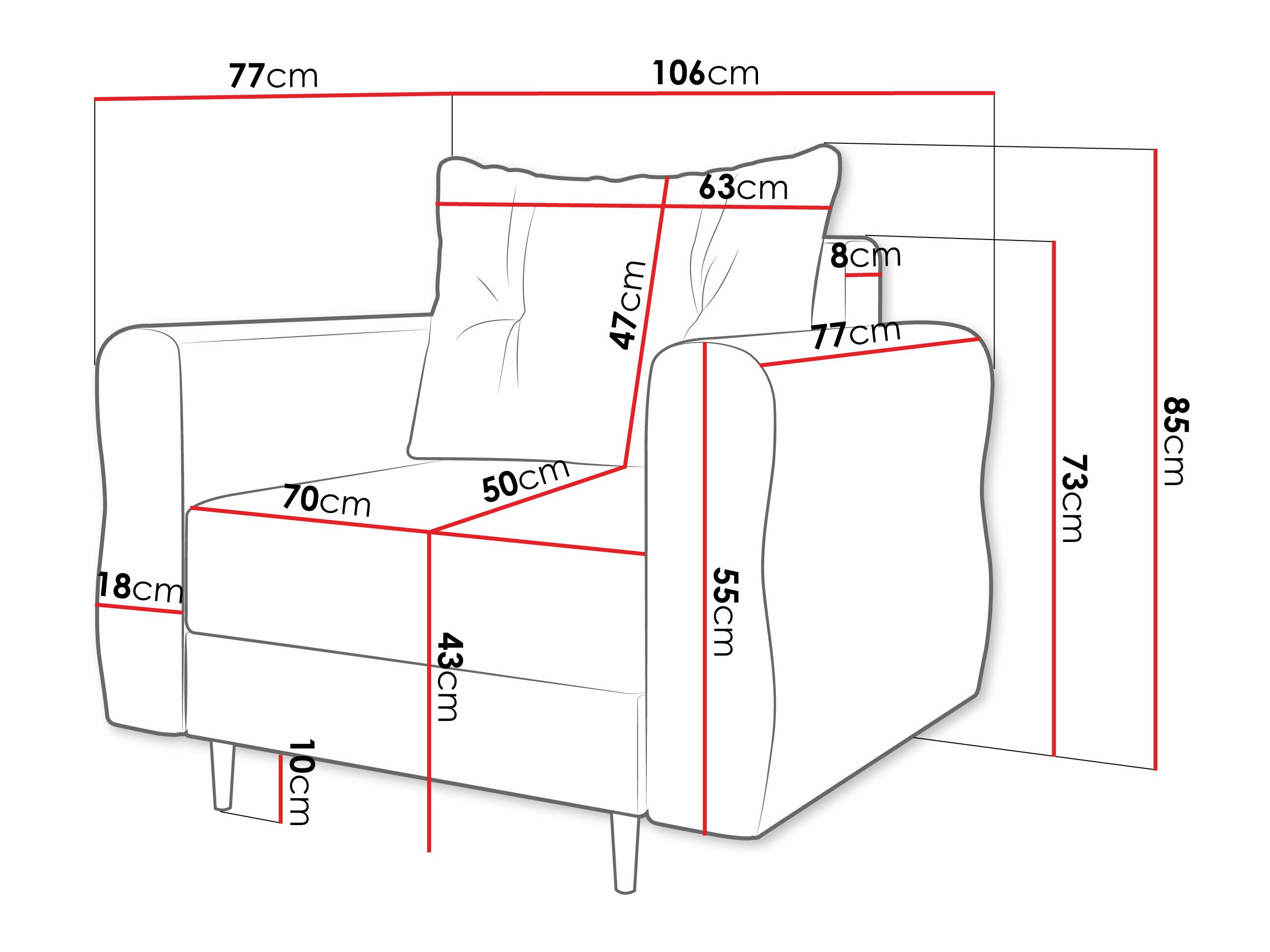 Fauteuil Veldala 104 (Manila 37)