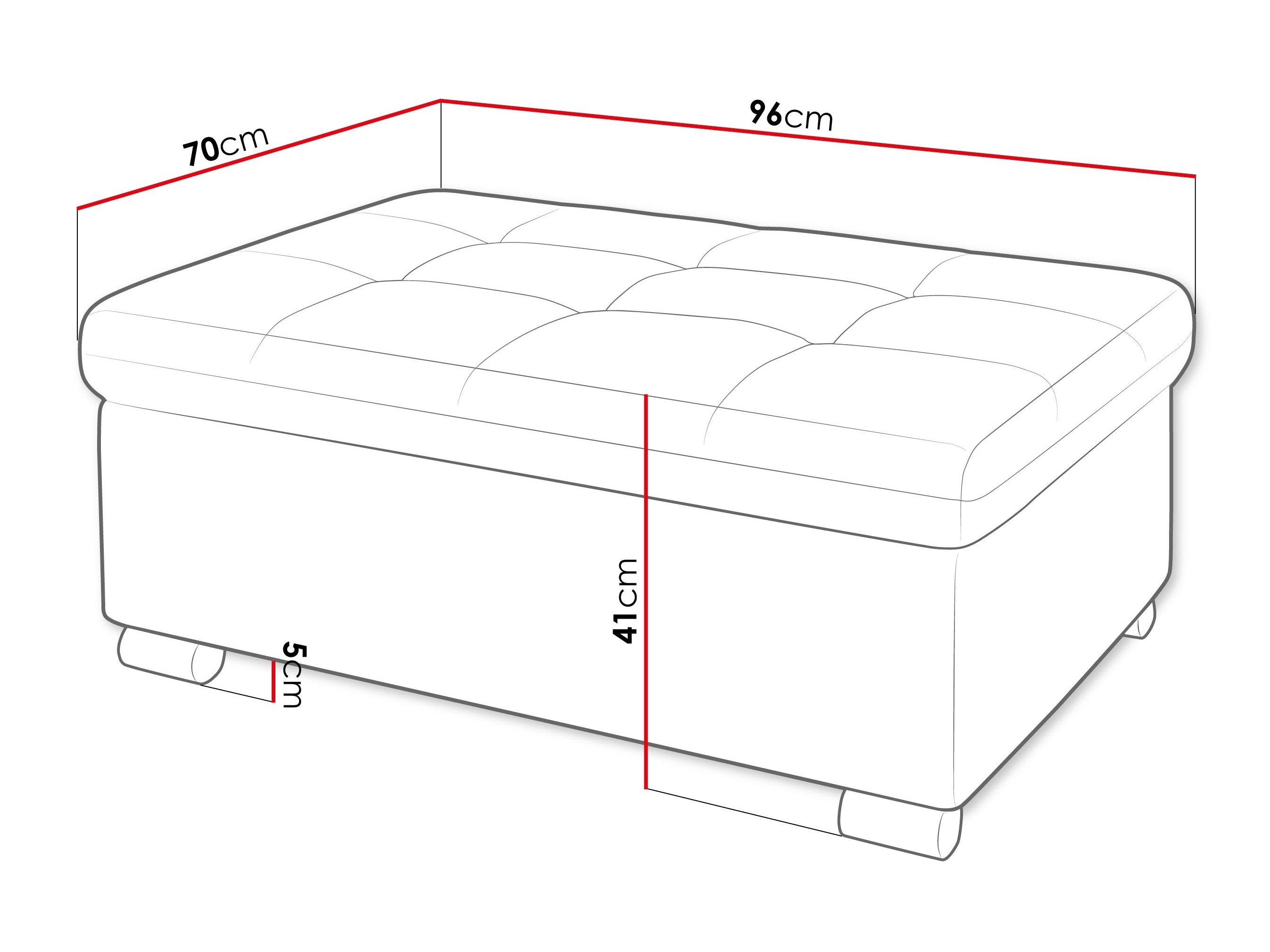Banc rembourré Comfivo Gemma I (Lux 03)