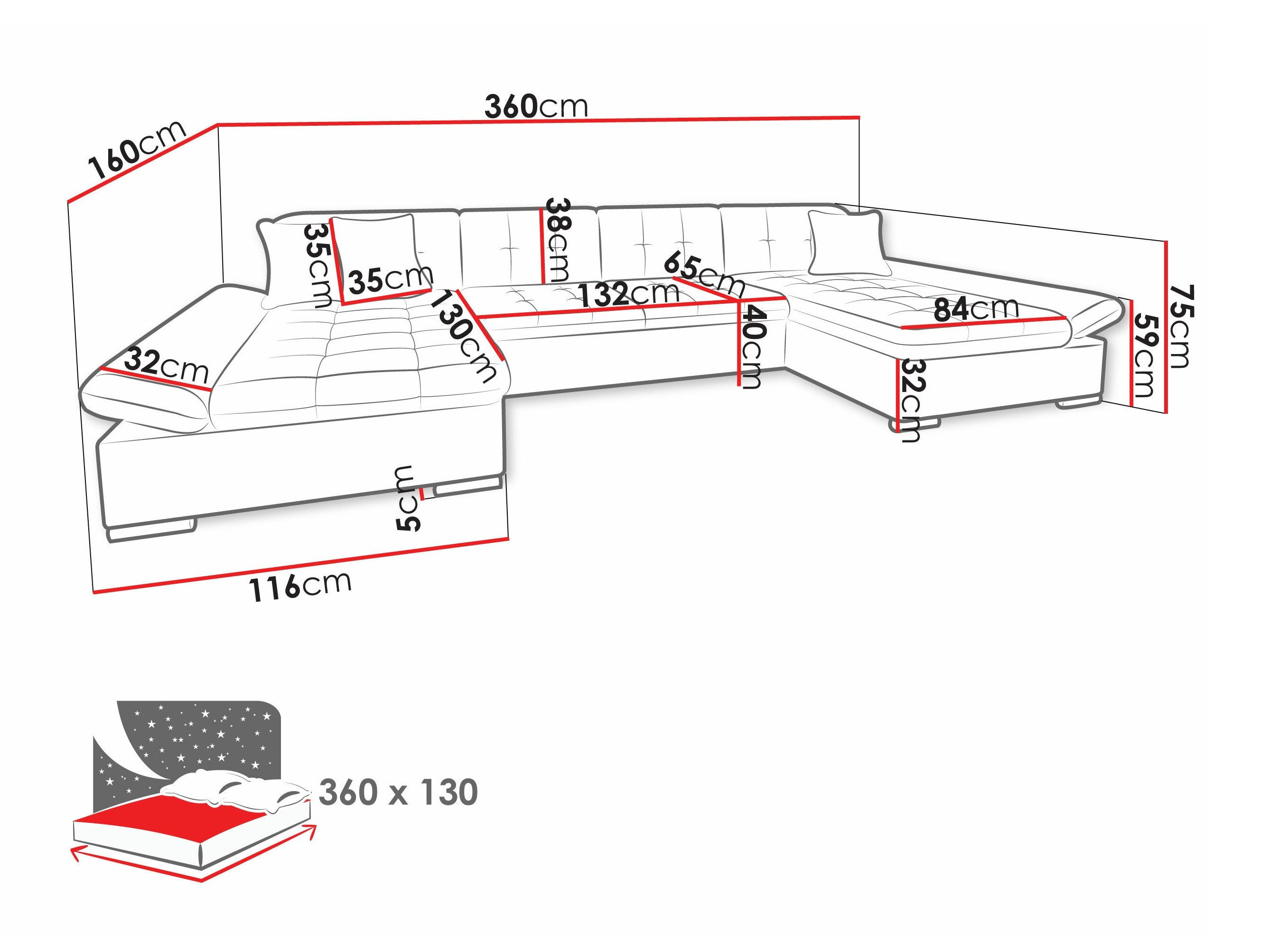 Canapé d'angle Comfivo Ficus I (Lux 05 + Lux 06)
