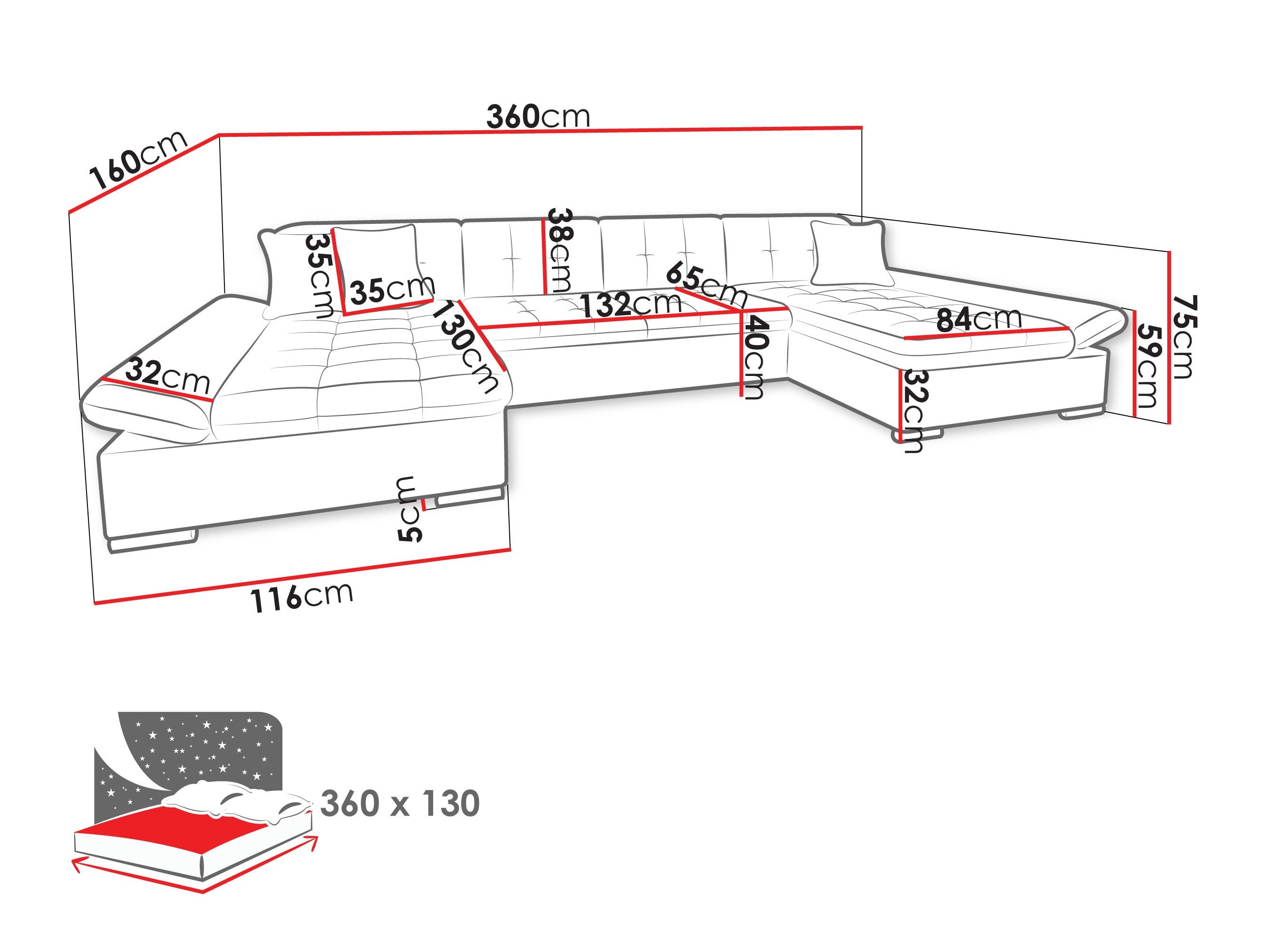 Canapé d'angle Comfivo Ficus II (Zoya 01)