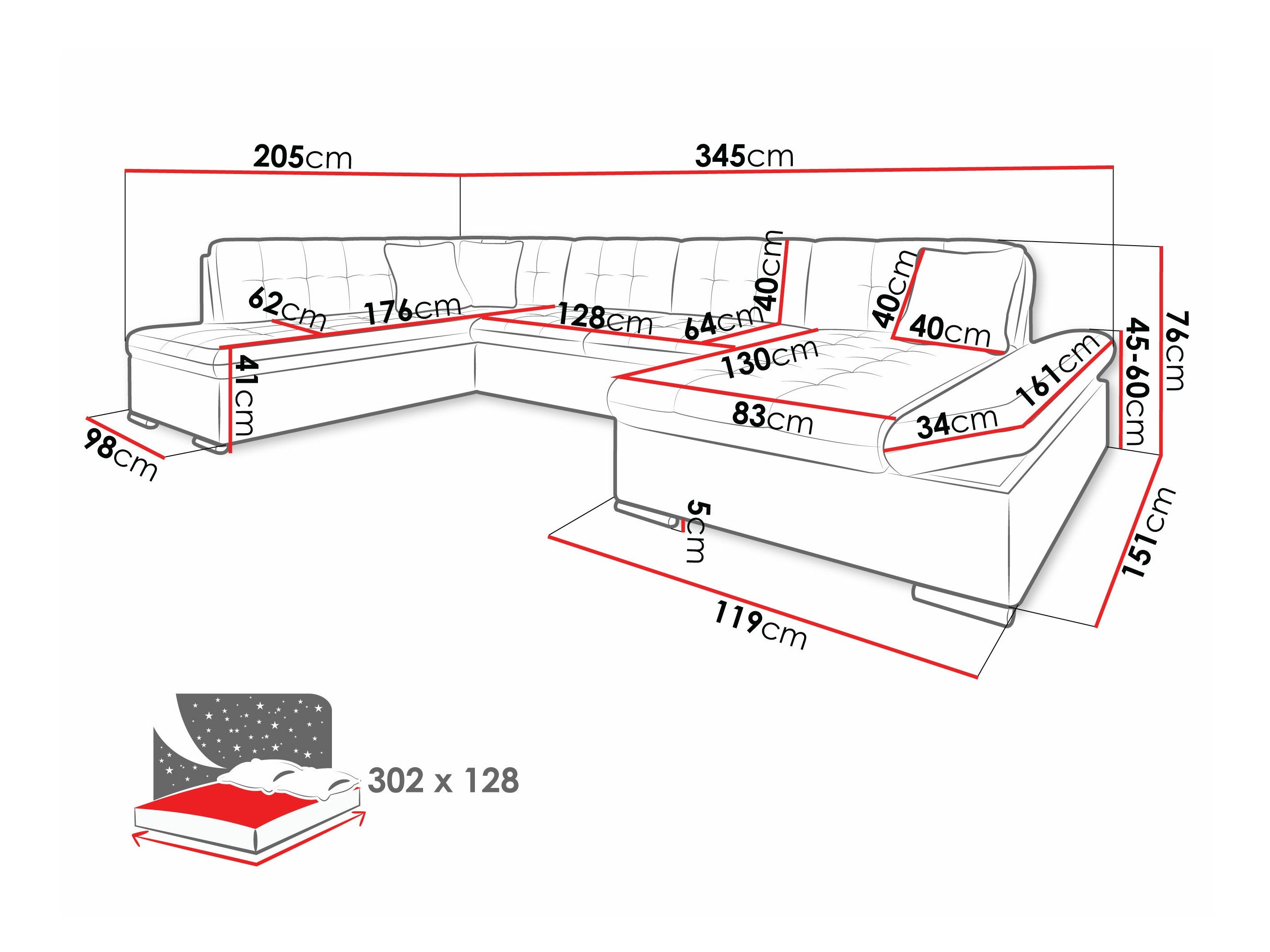 Canapé d'angle Comfivo Tilia (Lux 06 + Lux 05)