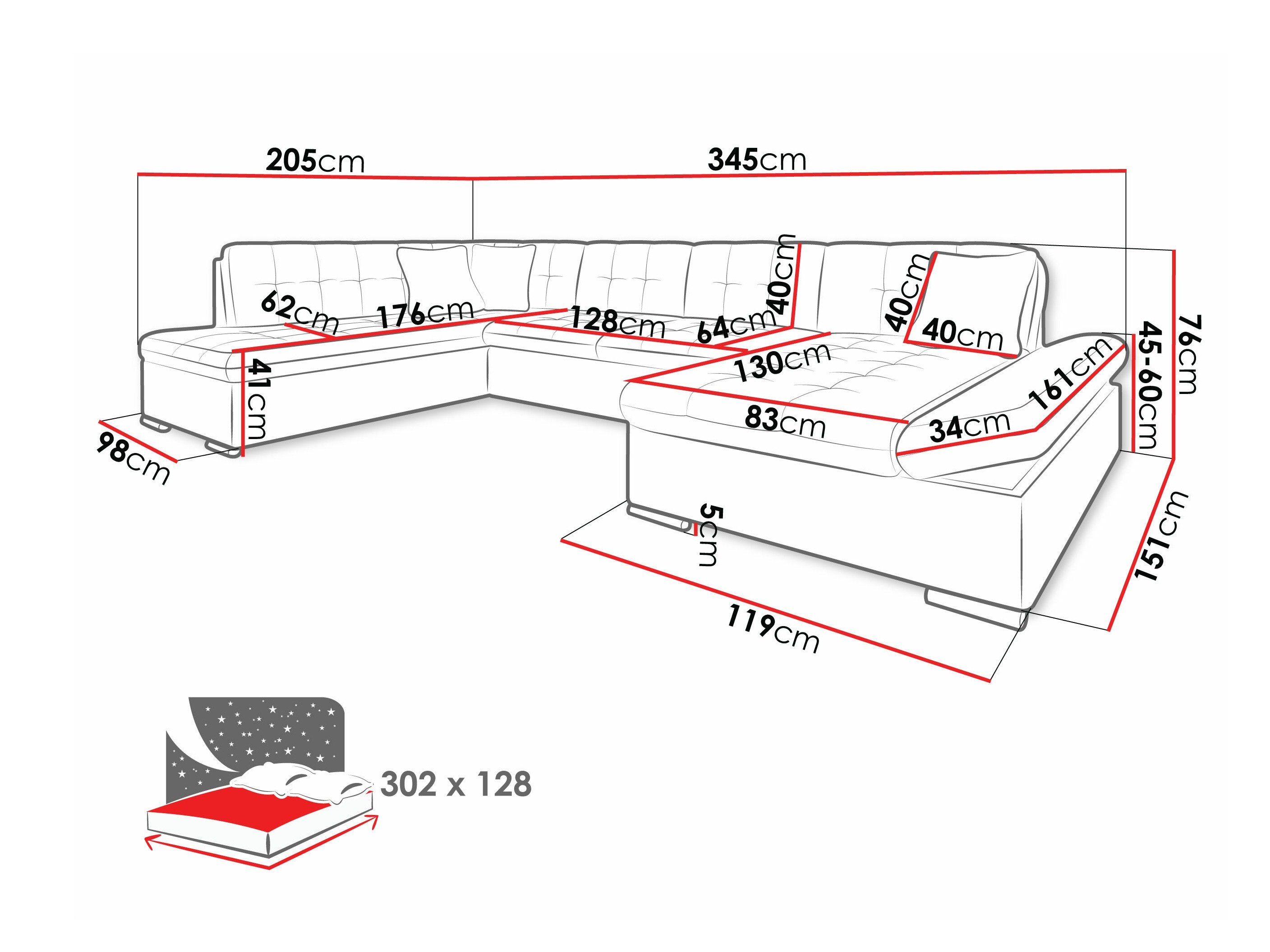 Canapé d'angle Comfivo Tilia (Manila 16 + Manila 18)