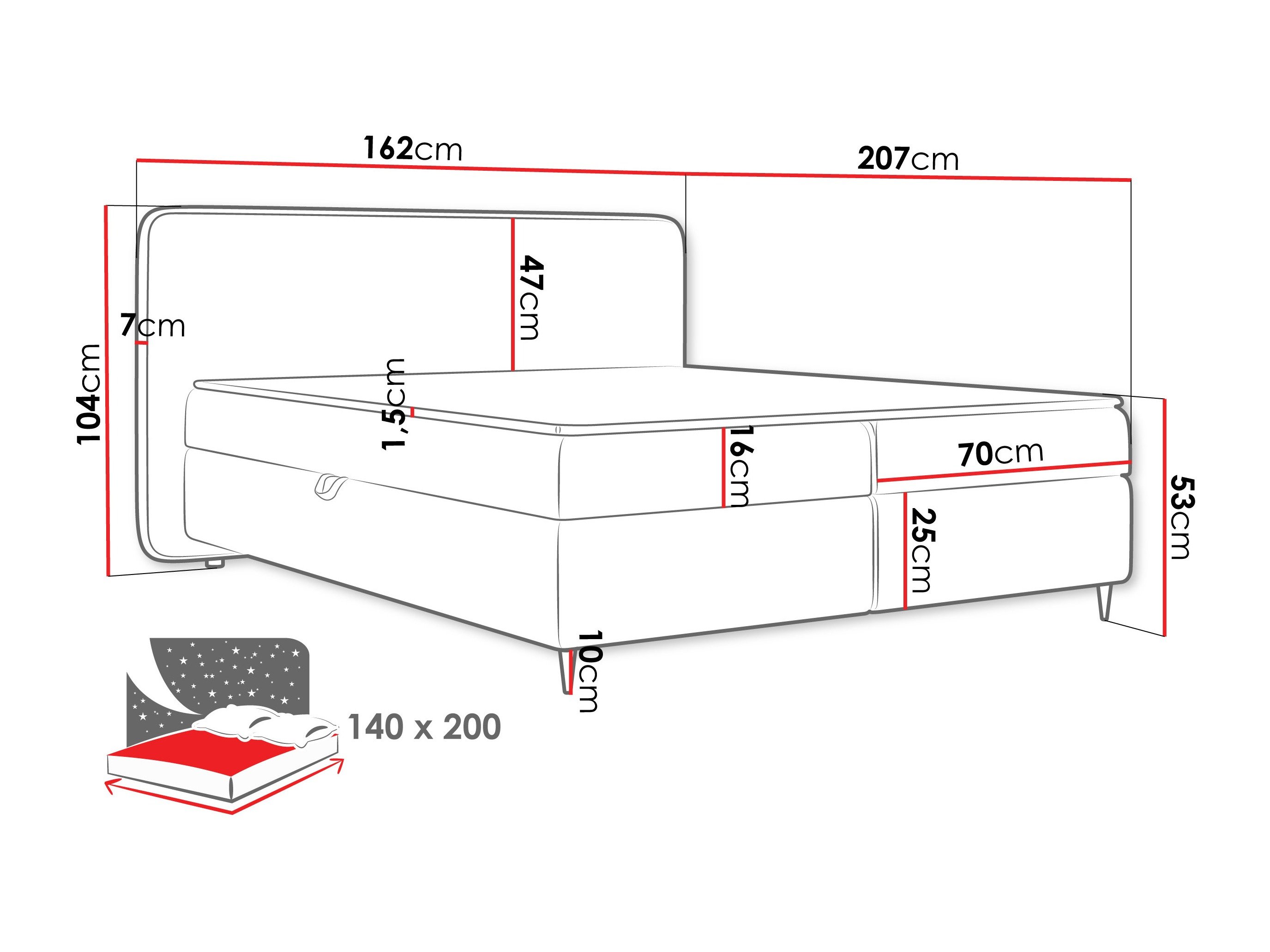 Lit continental Stonecrest 108 (Taro 11)