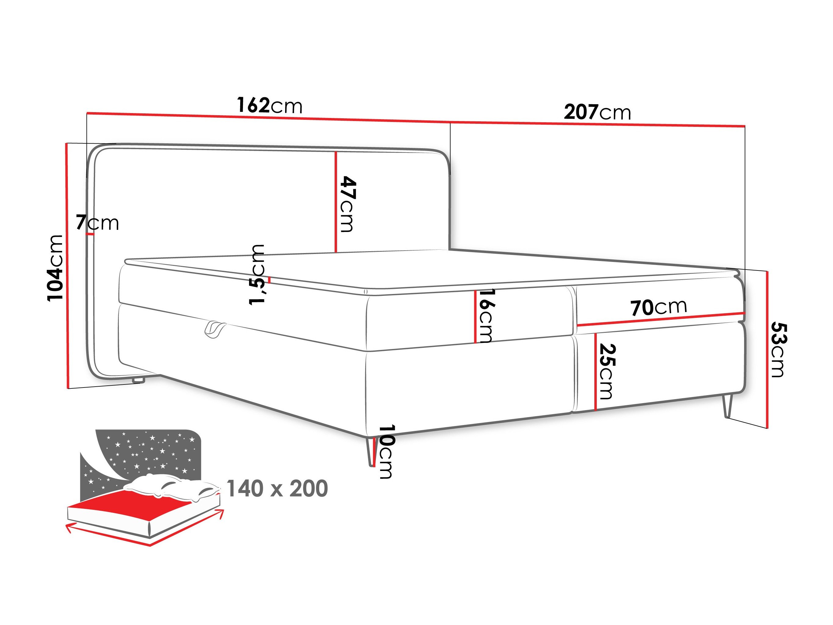 Lit continental Stonecrest 108 (Taro 98)