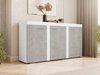 Buffet Univio I (Blanc + Béton)
