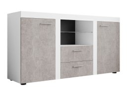Commode Tucson 104 (Blanc + Béton)