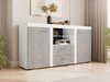Commode Univio (Blanc + Béton)
