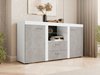 Commode Univio (Blanc + Béton)