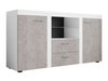 Commode Univio (Blanc + Béton)