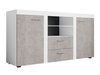 Commode Univio (Blanc + Béton)