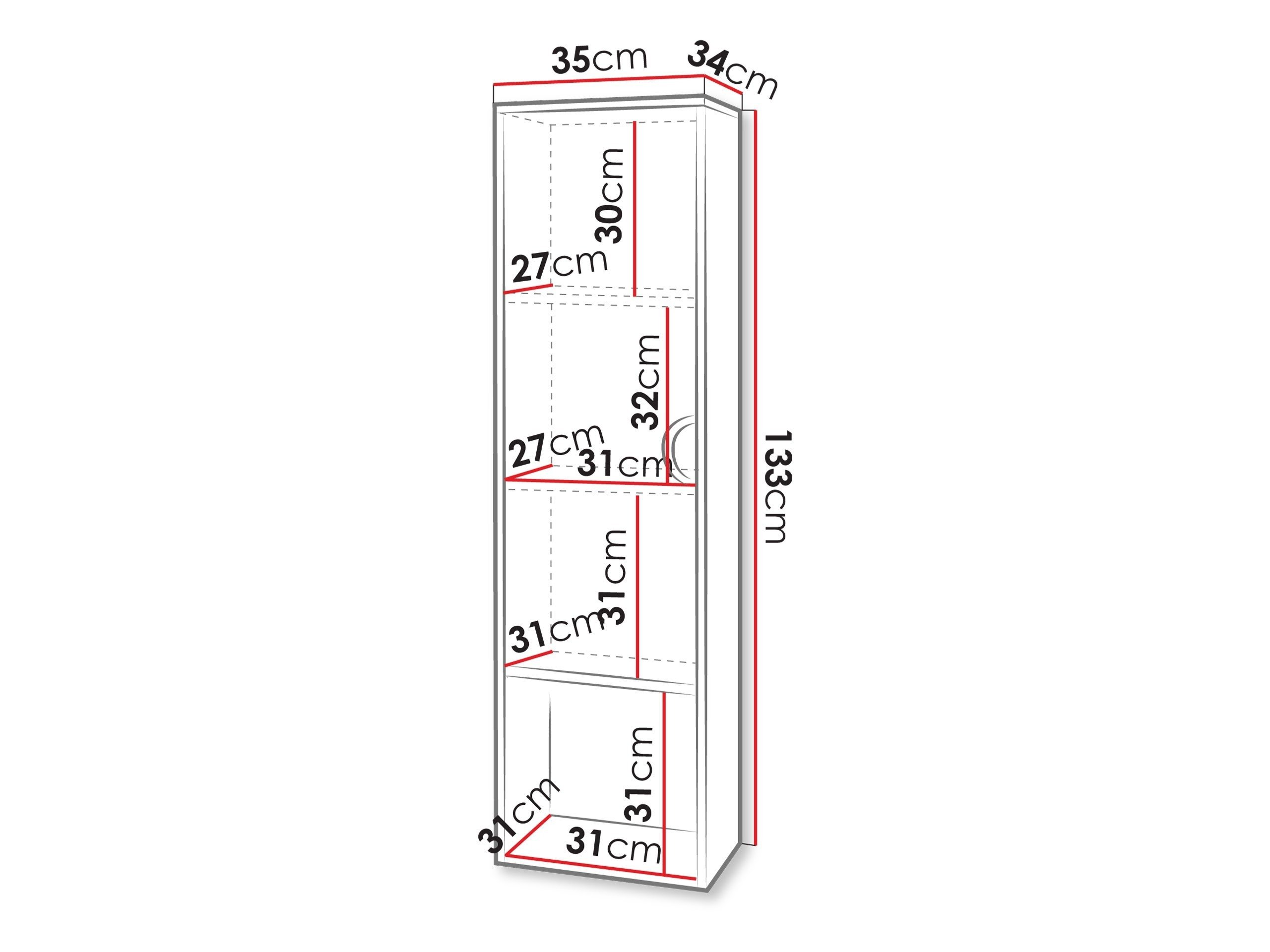 Armoire de salle de bain murale Sodalis (Chêne)