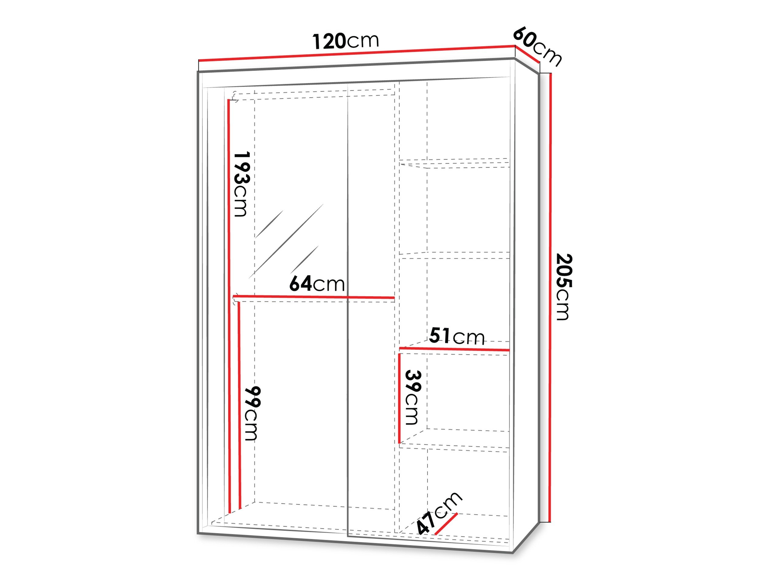 Armoire Apopka 102 (Cachemire)