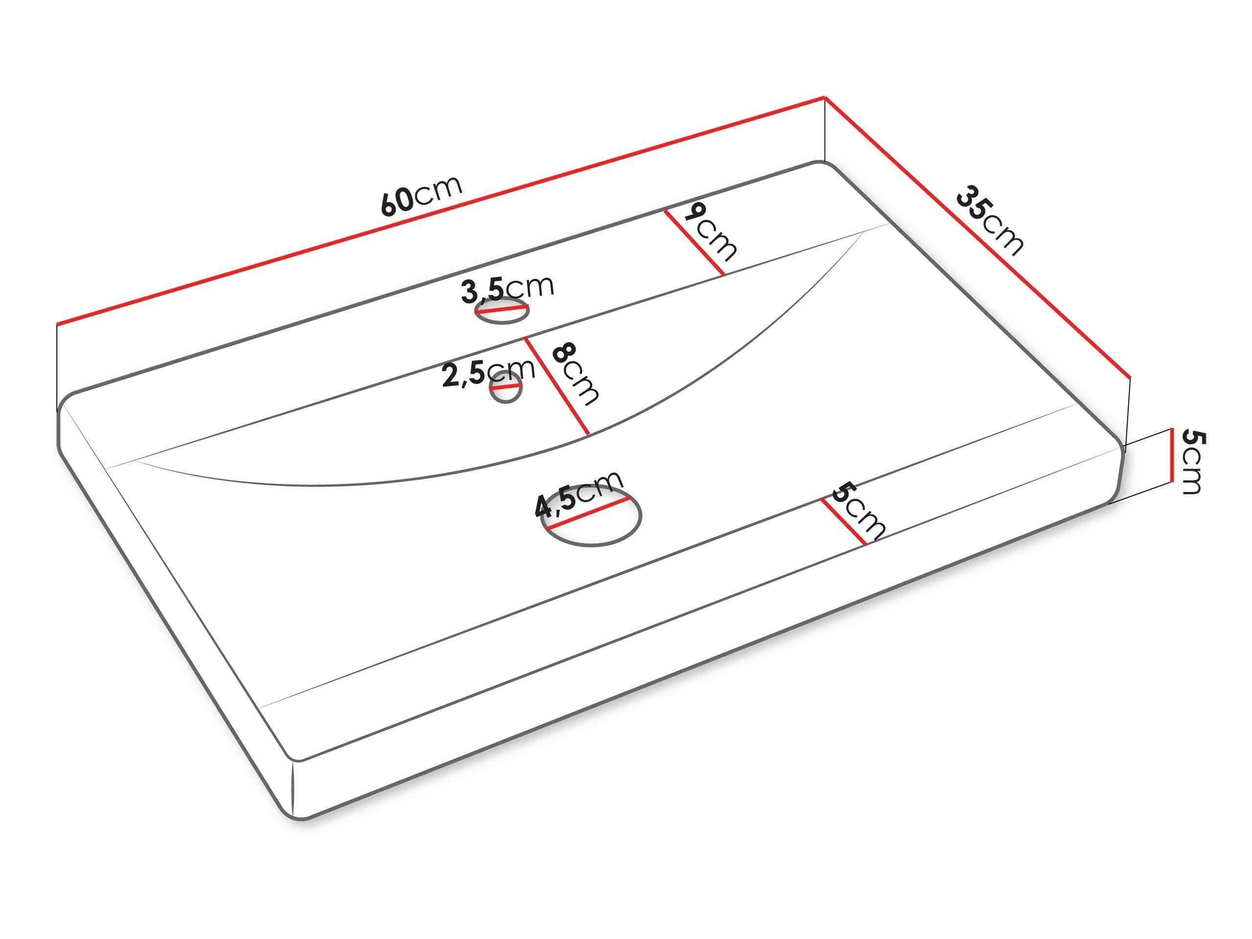 Ensemble de salle de bain Sarasota 108 (Matera gris + Châtaigne)