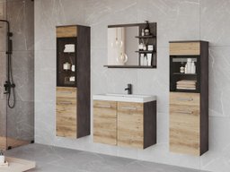 Ensemble de salle de bain Sarasota 141 (Matera gris + Châtaigne)