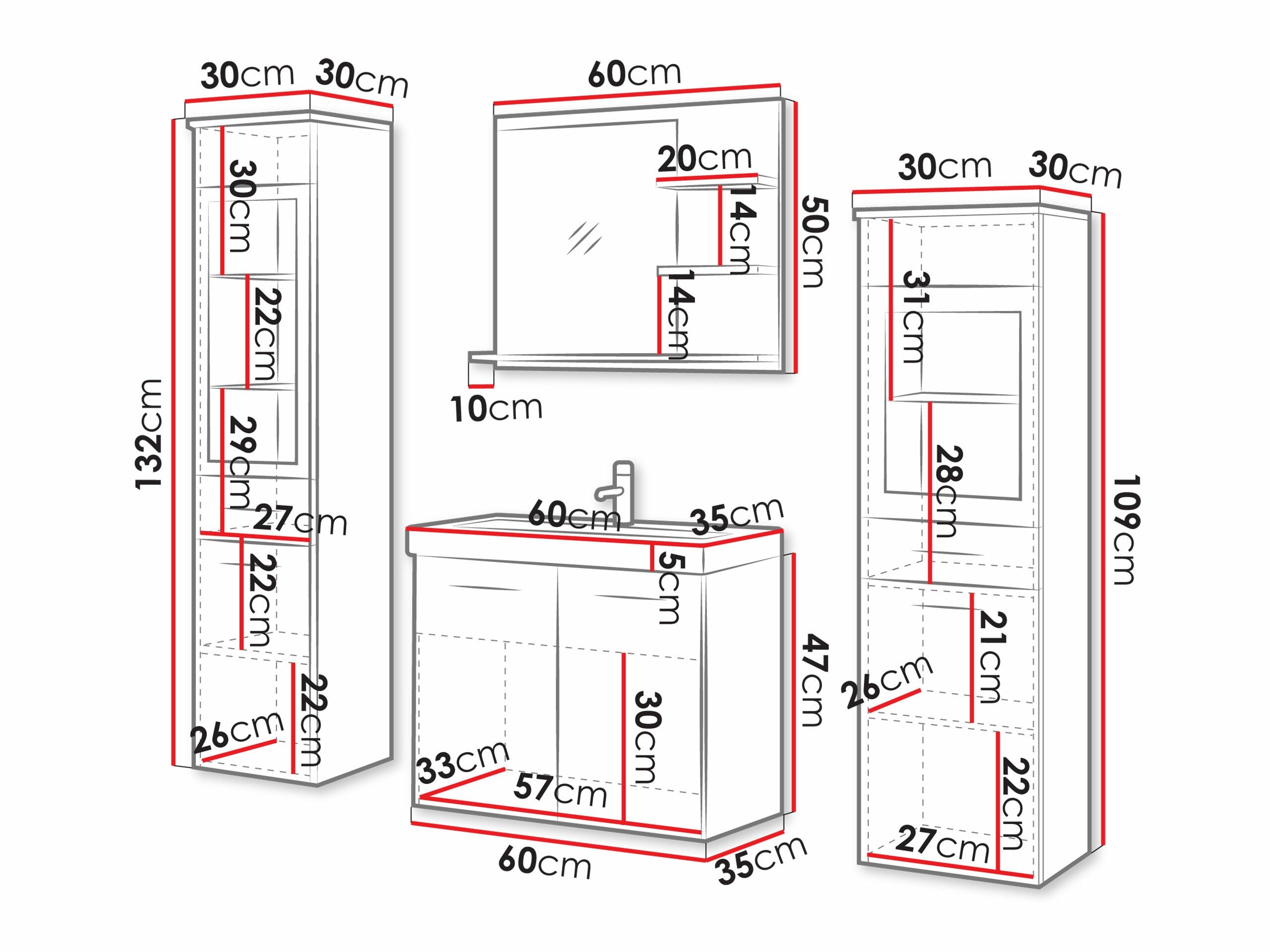 Ensemble de salle de bain Scientia IV (Châtaigne)