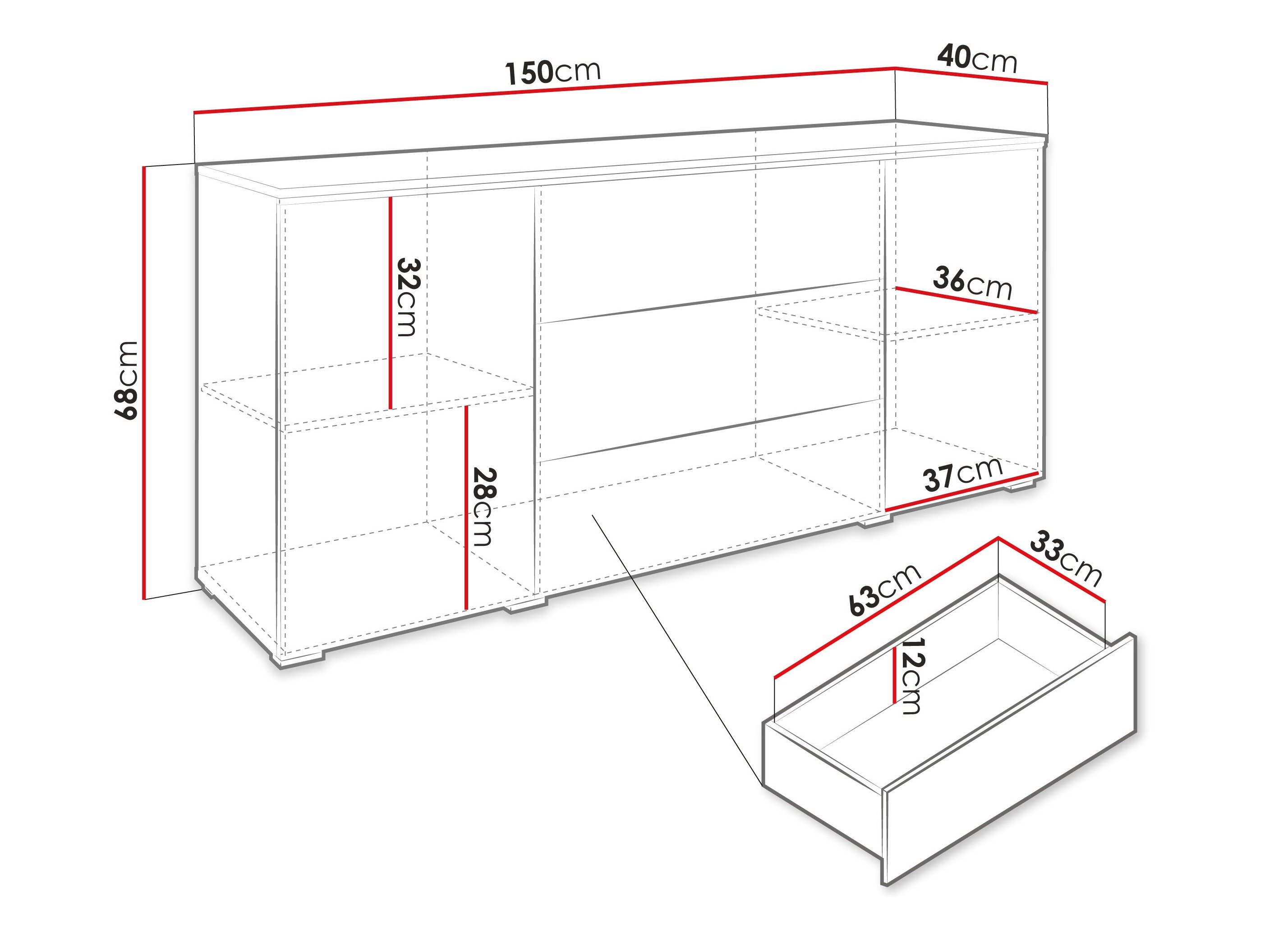 Commode Mirfivo 102 (Graphite)