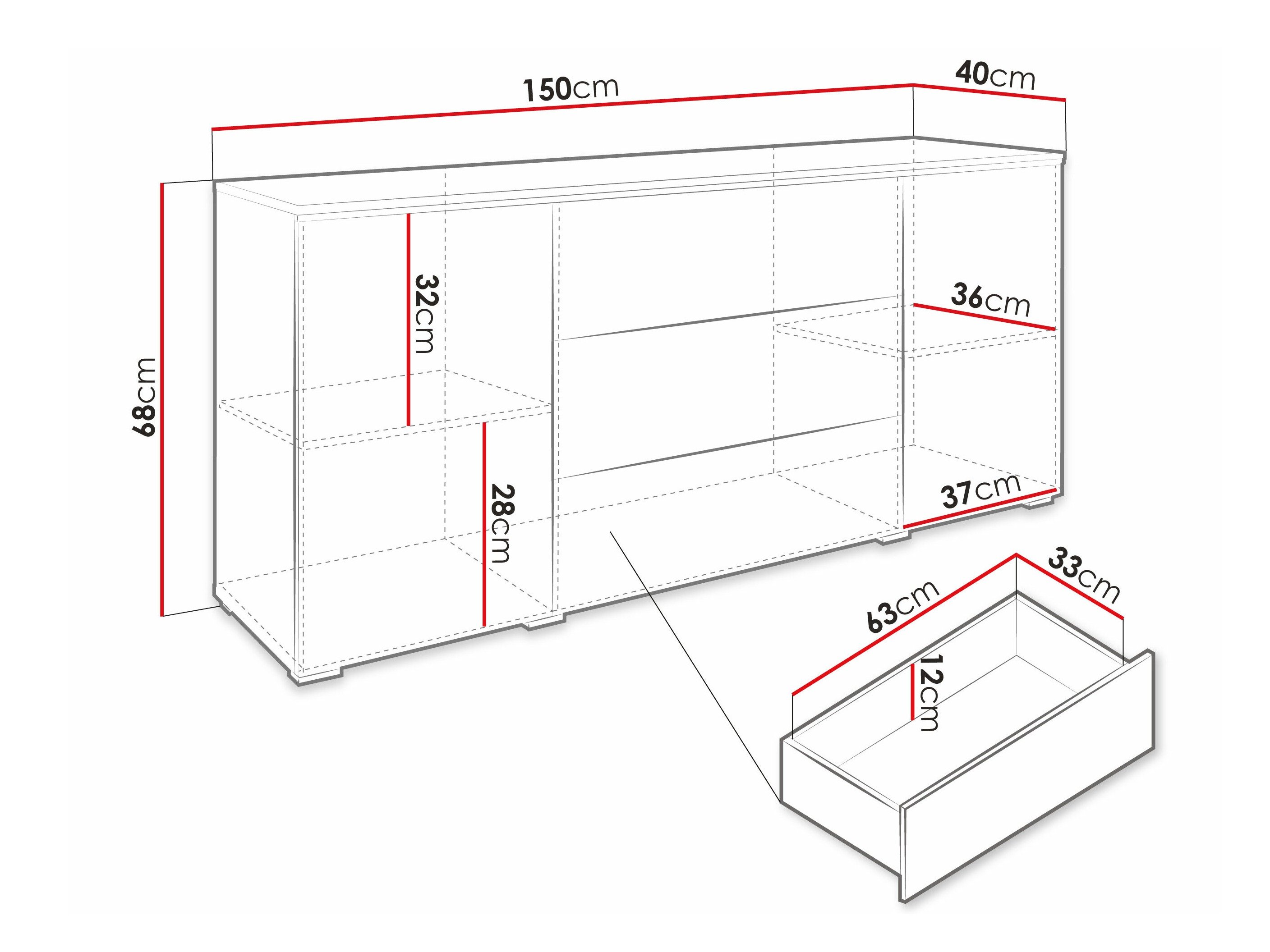 Commode Mirfivo 102 (Graphite)