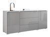 Commode Mirfivo 102 (Gris brillant)