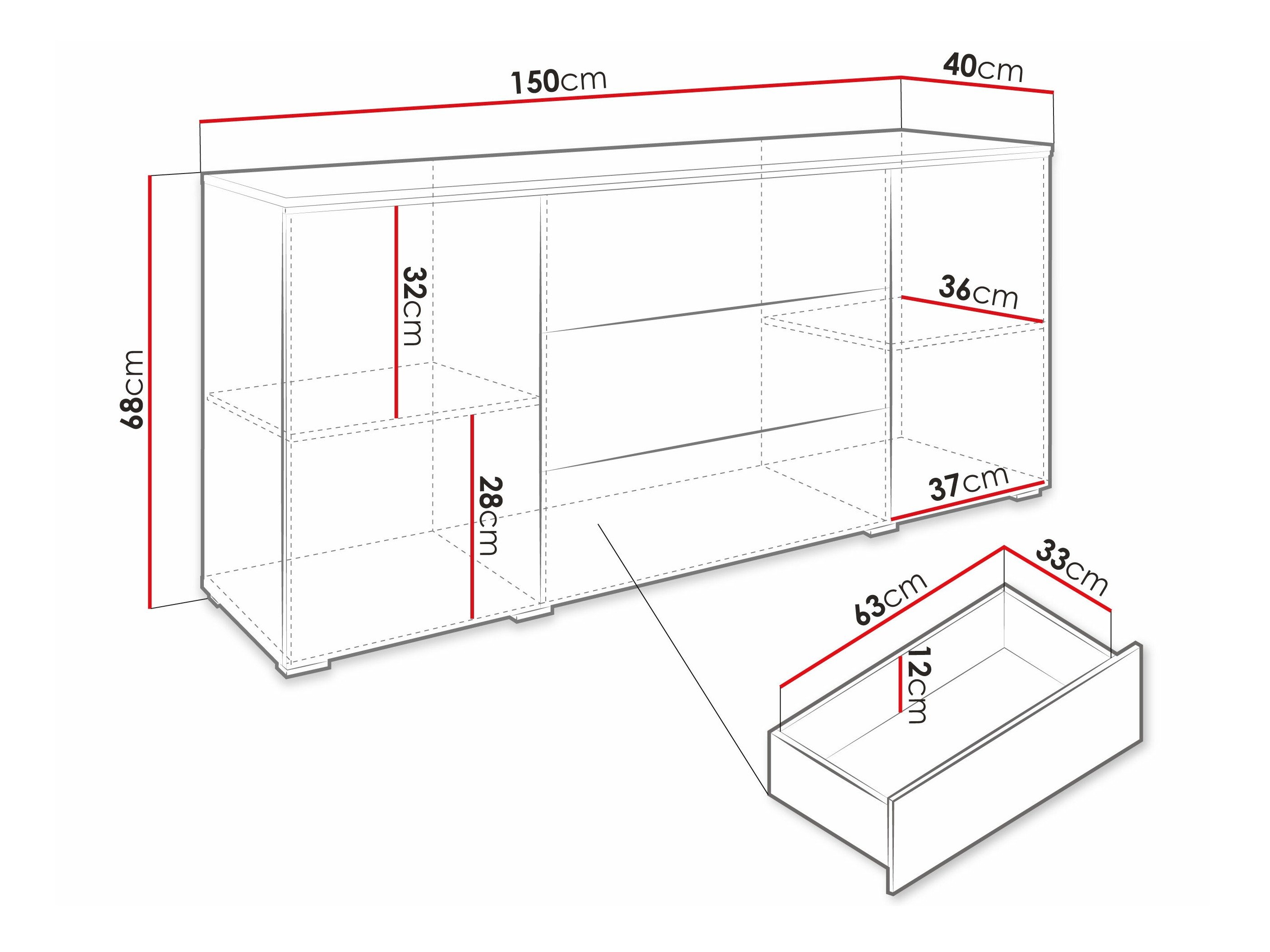 Commode Sarasota 142 (Chêne Artisan)
