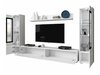 Ensemble de salon Mirfivo 101 (Blanc + Blanc brillant)