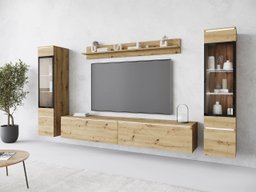 Ensemble de salon Mirfivo 101 (Chêne Artisan)