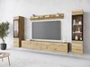 Ensemble de salon Mirfivo 101 (Chêne Artisan)