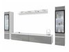 Ensemble de salon Mirfivo 101 (Gris brillant)