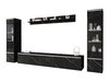 Ensemble de salon Mirfivo 101 (Marbre noir)