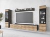 Ensemble de salon Mirfivo 101 (Matera gris + Châtaigne)