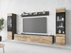 Ensemble de salon Mirfivo 101 (Matera gris + Châtaigne)