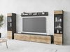 Ensemble de salon Mirfivo 101 (Matera gris + Châtaigne)