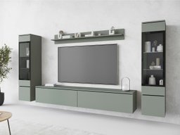 Ensemble de salon Mirfivo 101 (Vert poussiéreux)