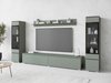Ensemble de salon Mirfivo 101 (Vert poussiéreux)