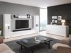 Ensemble de salon Sarasota 133 (Blanc + Blanc brillant)