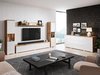 Ensemble de salon Sarasota 133 (Chêne wotan + Blanc brillant)