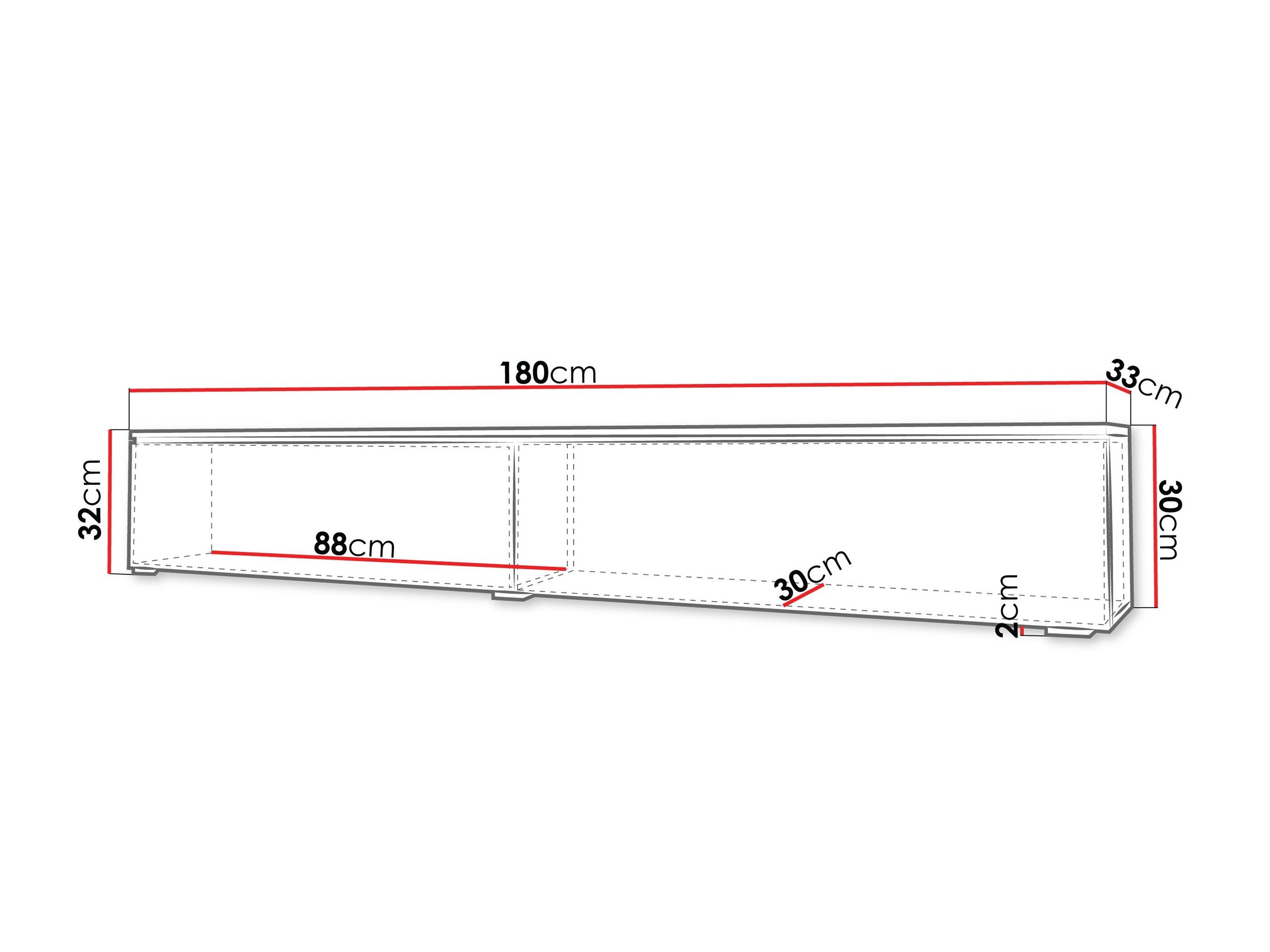 Meuble TV Scientia I (Vert poussiéreux)