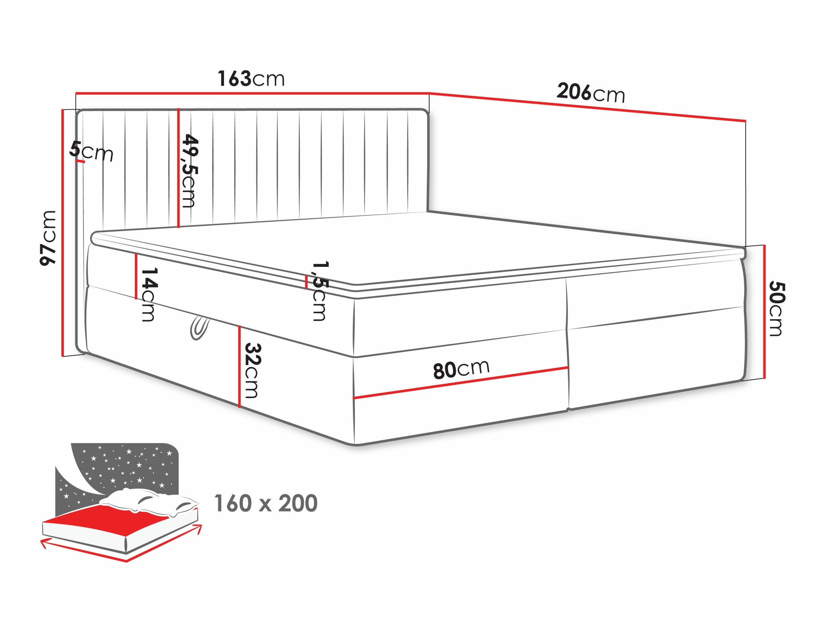 Lit boxspring Comfivo Apis I (Polo 889)