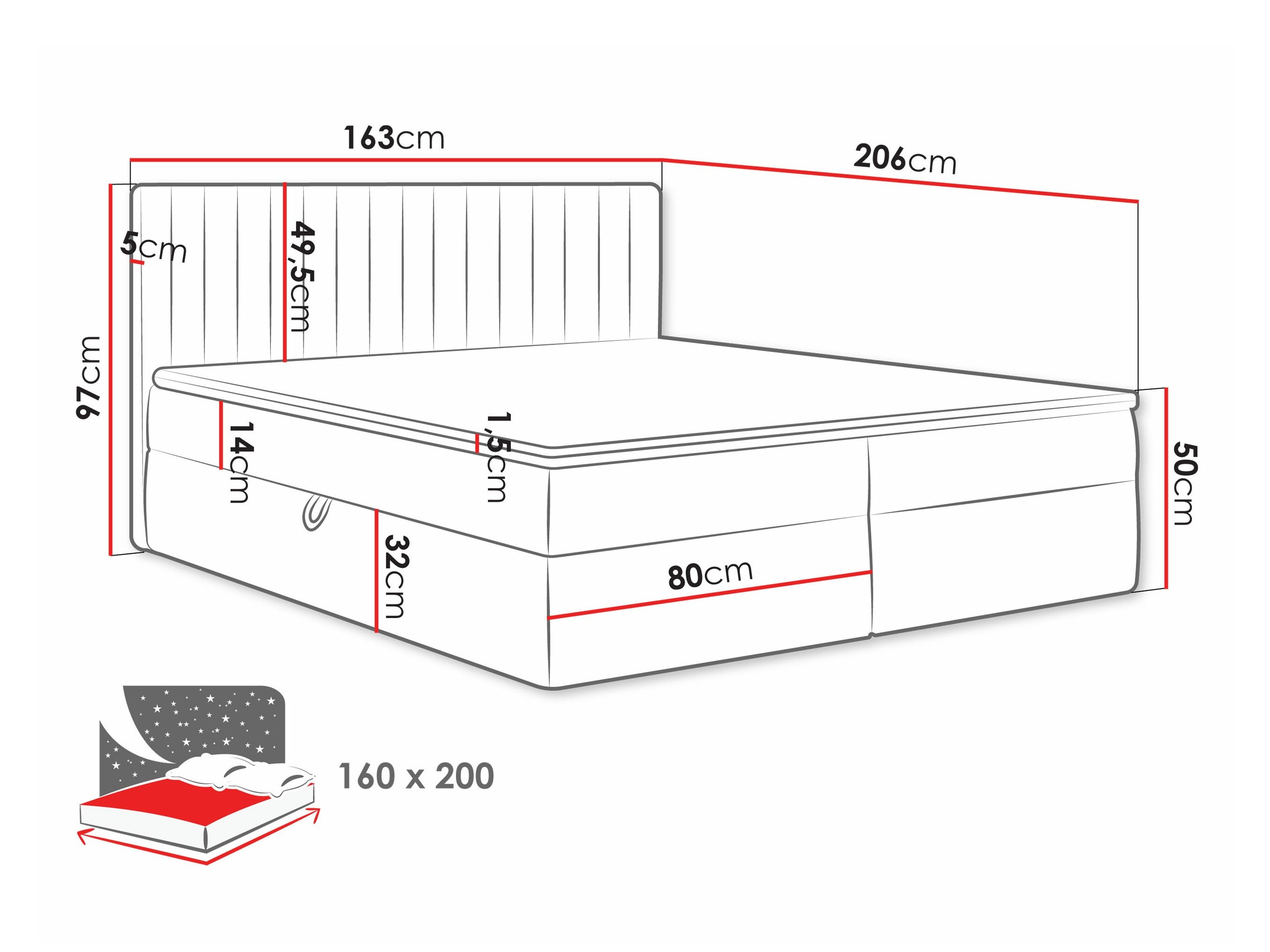 Lit boxspring Comfivo Apis I (Polo 897)